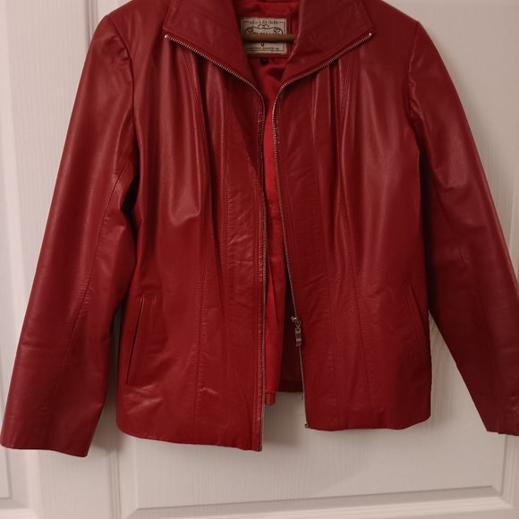 Red Leather Jacket - Picture 4 of 9